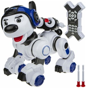 Робот 1 TOY щенок-робот Дружок, Т16453, белый/синий