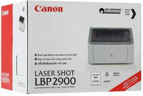 Принтер Canon Laser Shot LBP2900 белый (0017b049) - фото №16
