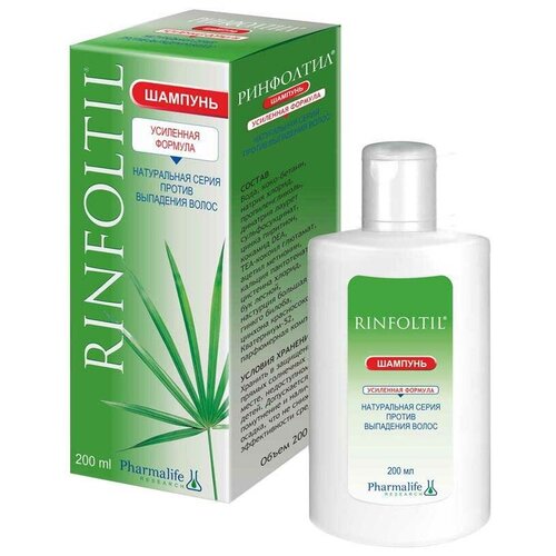Купить Rinfoltil шампунь Green series Активация естественного роста Усиленная формула против выпадения волос, 200 мл