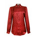 Рубашка  LAROOM, повседневный стиль, полуприлегающий силуэт, длинный рукав, размер XS, бордовый