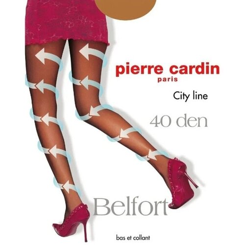 Колготки Pierre Cardin La Manche, 40 den, размер 5, бежевый колготки 40 den pierre cardin la manche bronzo 5 размер