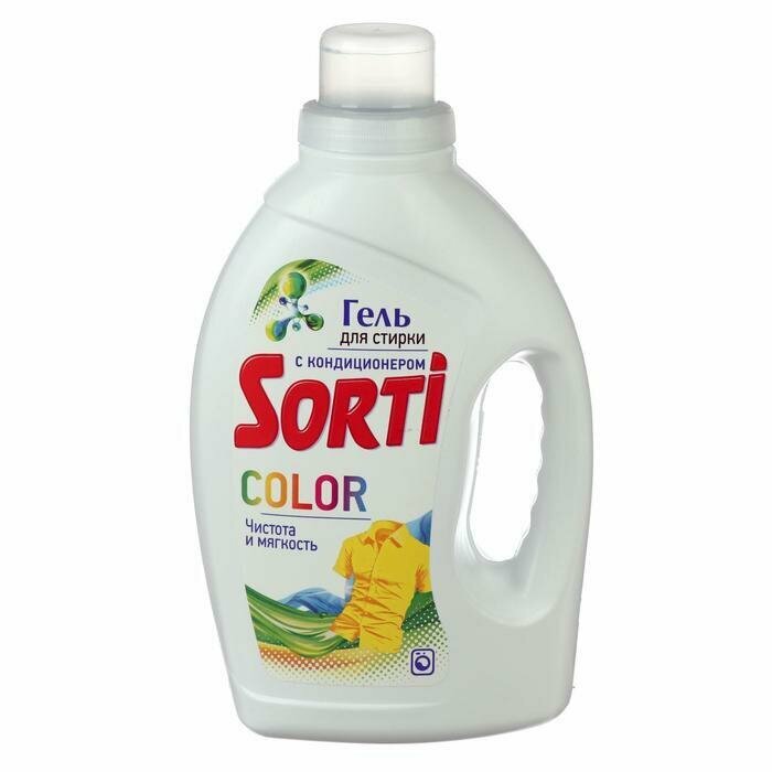 Жидкое средство для стирки Sorti Color, гель, 1.2 л