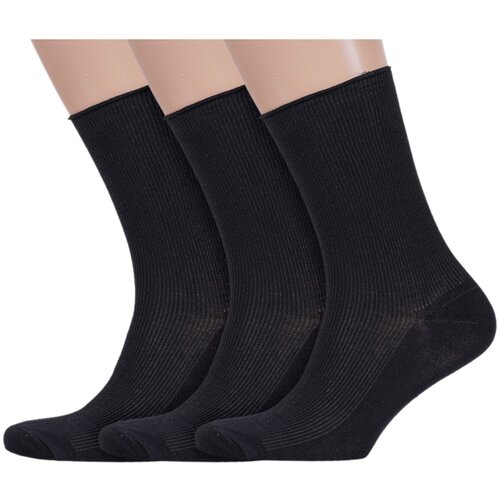 Носки Альтаир, 3 пары, размер 23 (37-38), черный носки альтаир 3 пары размер 23 37 38 коричневый