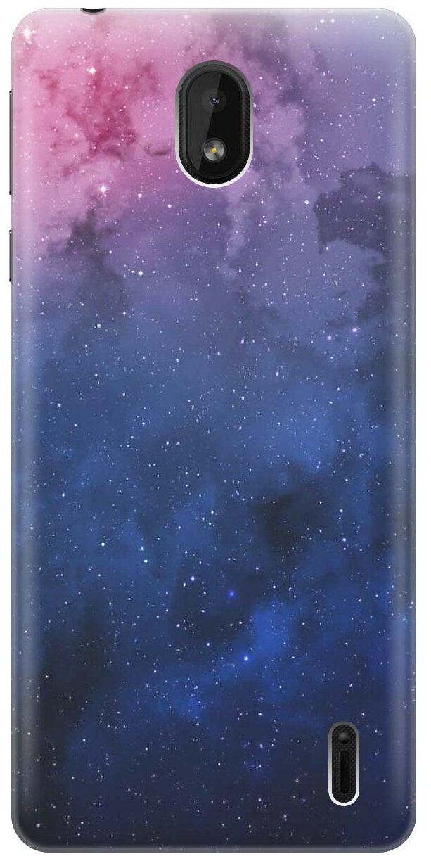 GOSSO Ультратонкий силиконовый чехол-накладка для Nokia 1 Plus с принтом "Звездное зарево"