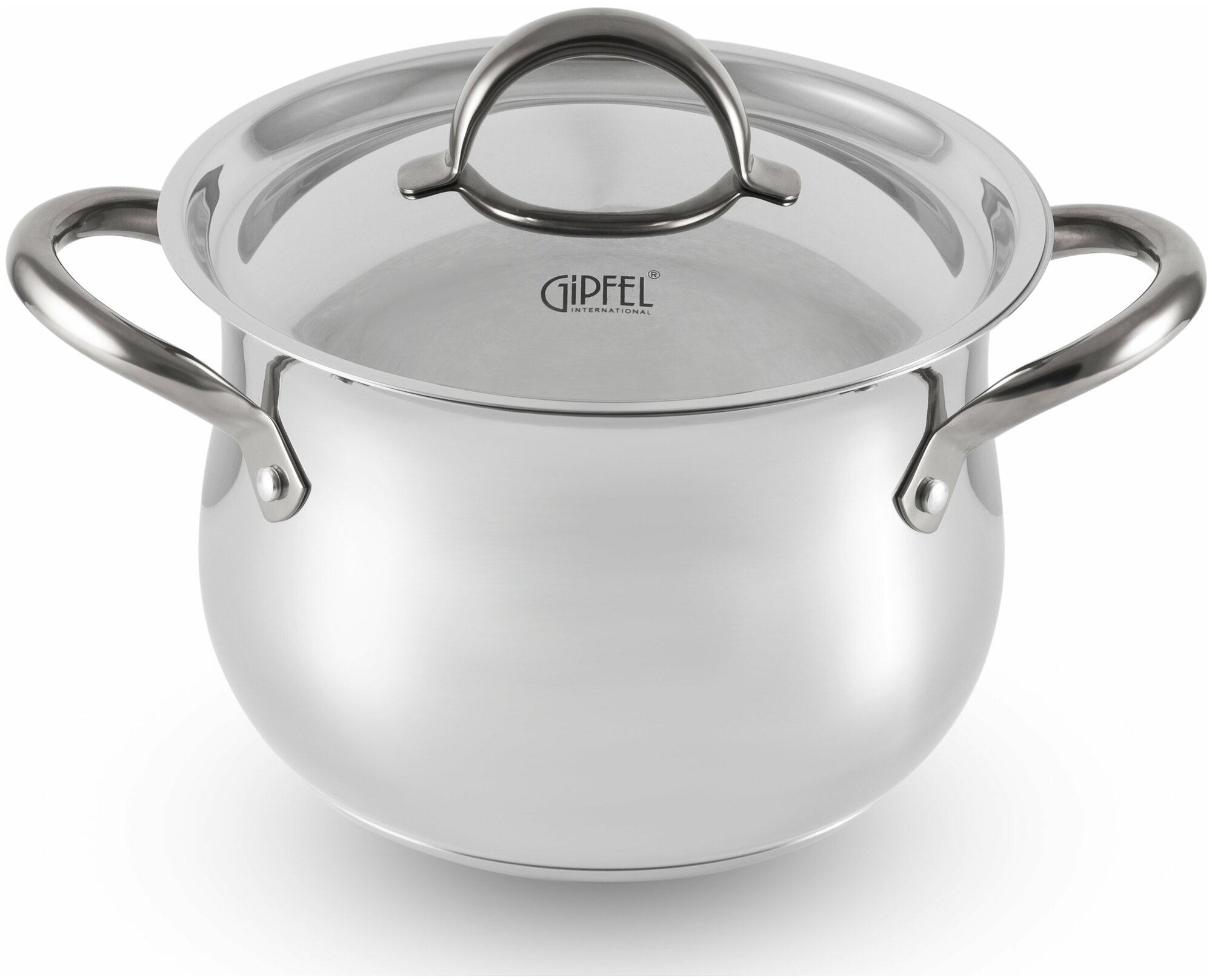 Кастрюля из нержавеющей стали Gipfel Absolute 2753 20 см/4,7 л - фото №1