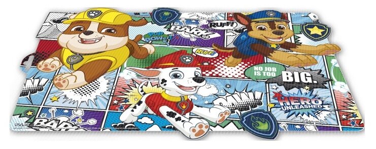 фото Подставка пластиковая под посуду (фигурная, с 3D изображением). Щенячий патруль. Веселый