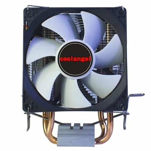 Вентилятор охлаждающий для процессора, кулер, гидродинамический подшипник 2 трубки 2 вентилятор 4 PIN семицветная 2011