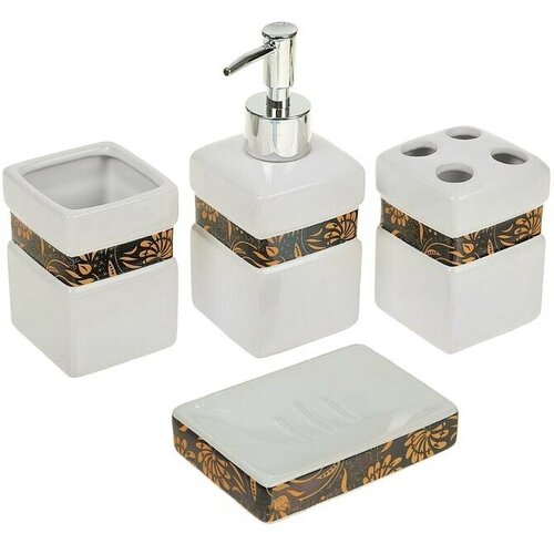 Набор для ванной Подсолнух 4 предмета