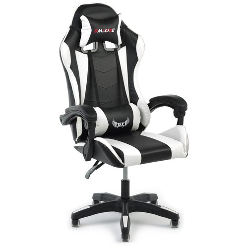 фото Игровое кресло экспресс офис 202, обивка: искусственная кожа, цвет: искусственная кожа черно-белая