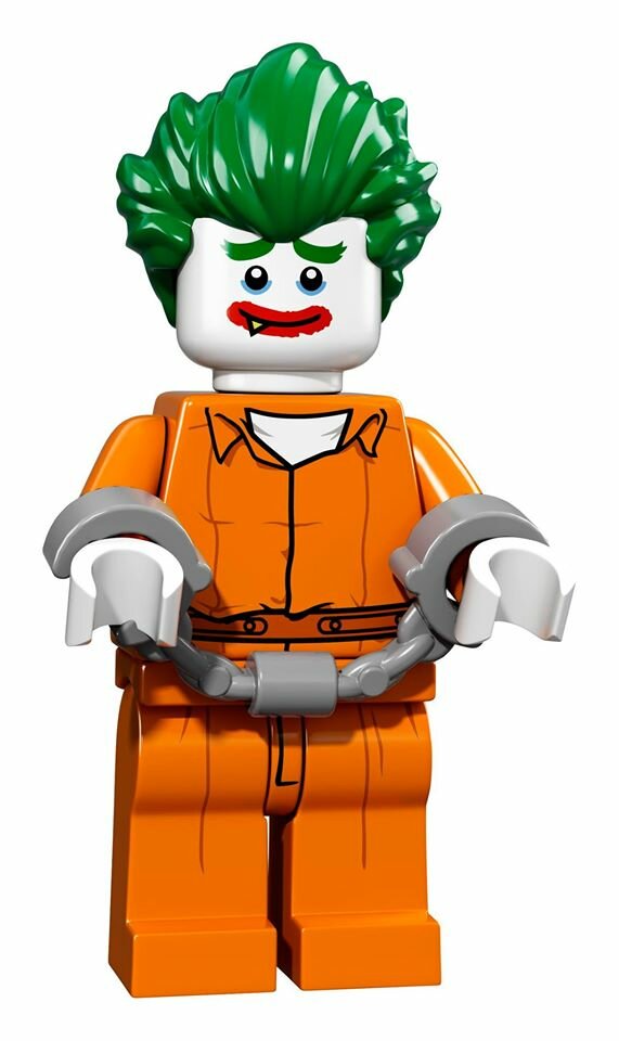 Минифигурка Лего 71017-8 : серия COLLECTABLE MINIFIGURES The Lego Batman Movie; Arkham Asylum Joker (Джокер в Аркхеме)