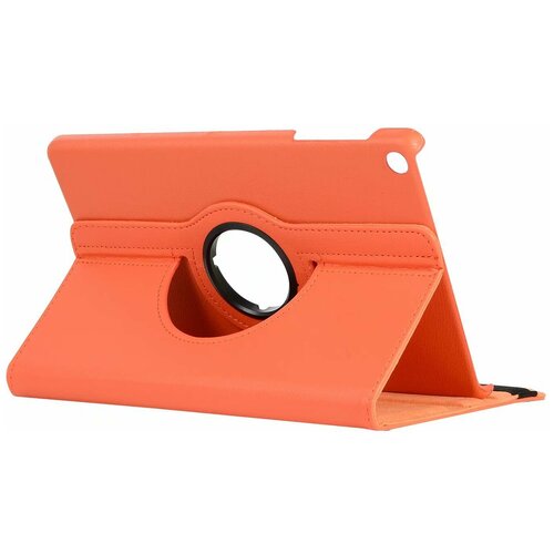 фото Чехол-подставка mypads для apple ipad air 1 на пластиковой основе кожаный поворотный роторный оборотный с трансформацией в подставку оранжевый
