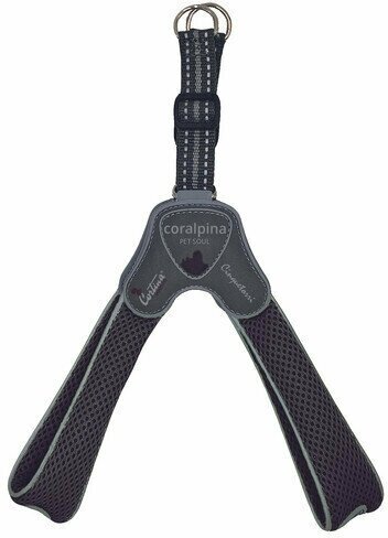 Cortina Harness CINQUETORRI мягкая шлейка для собак "Супер Комфорт", 50-60 см, черный - фотография № 2