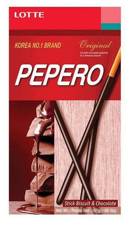 Печенье Pepero Original в шоколаде, 47 г