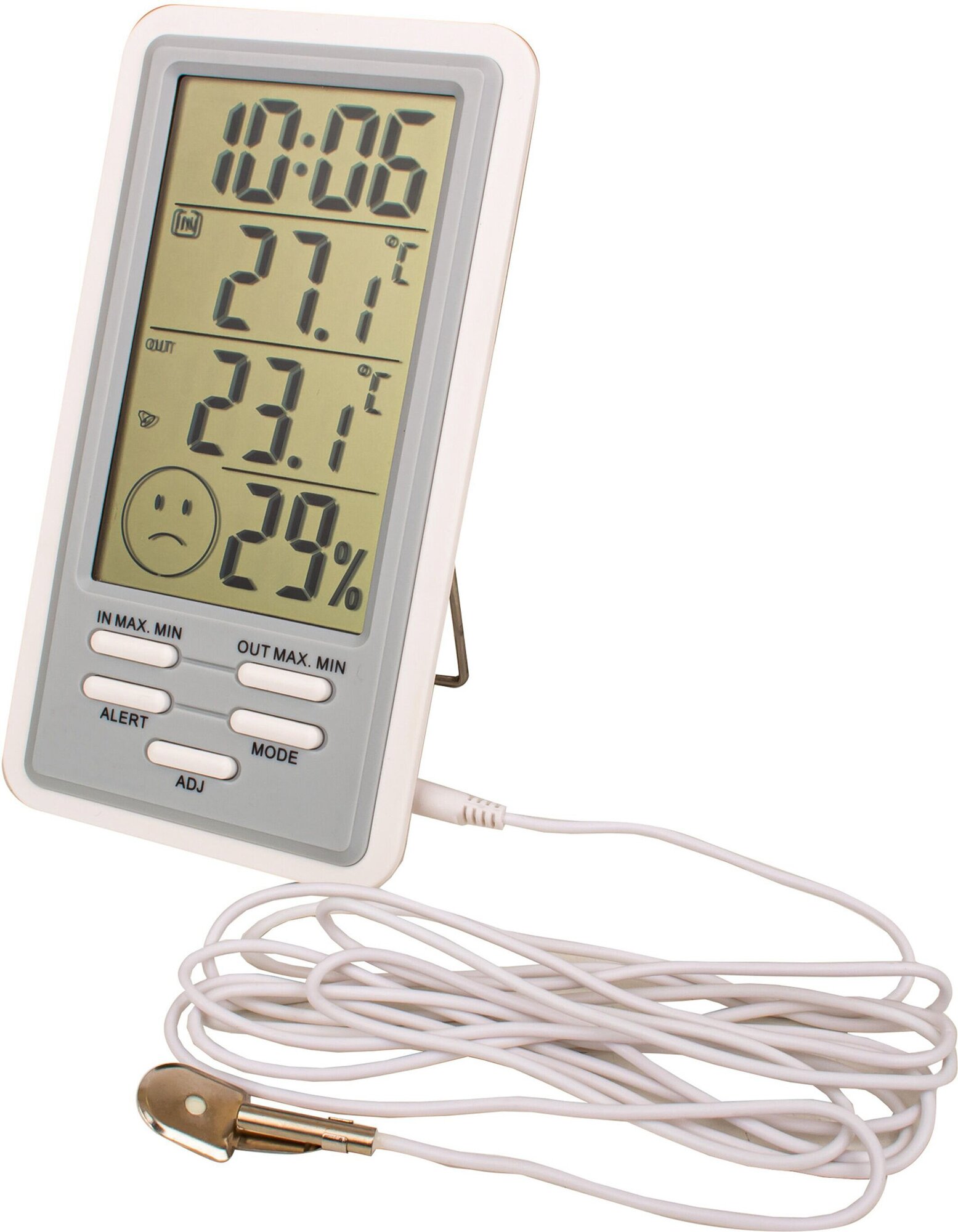 Термометр гигрометр электронный GARDEN SHOW LCD дисплей 83х43х12 мм