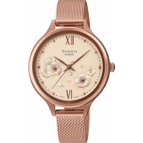 Наручные часы CASIO Sheen SHE-4554PGM-4A, розовый наручные часы casio she 4546pg 4a