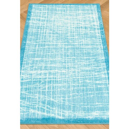 Коврик 80 на 140 см для ванной, бирюзовый Confetti Bath Bella Stream 01 Turquoise