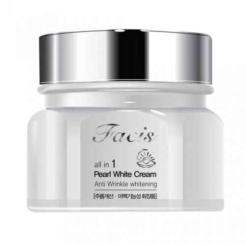 Facis ALL-IN-ONE PEARL WHITENING CREAM Крем для лица отбеливающий с жемчугом facis all in one pearl whitening cream крем для лица отбеливающий с жемчугом