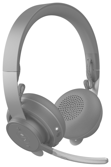 Bluetooth гарнитура Graphite Logitech Zone Wireless MS Teams Headset (981-000854)