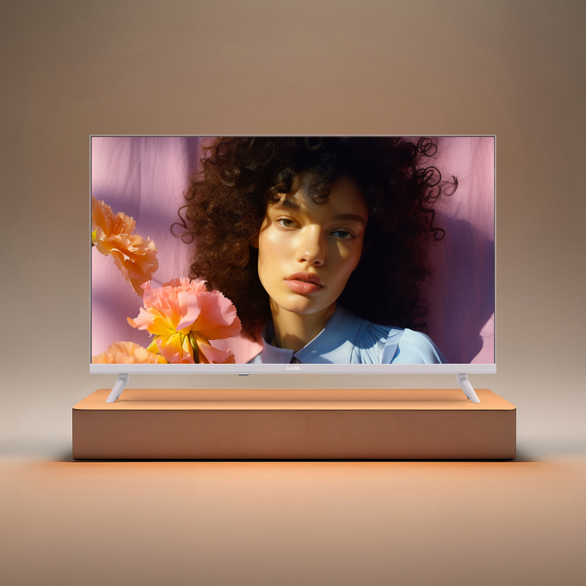 32” Телевизор Tuvio HD-ready DLED Frameless на платформе YaOS, TD32HFWEV1, белый — фото 1