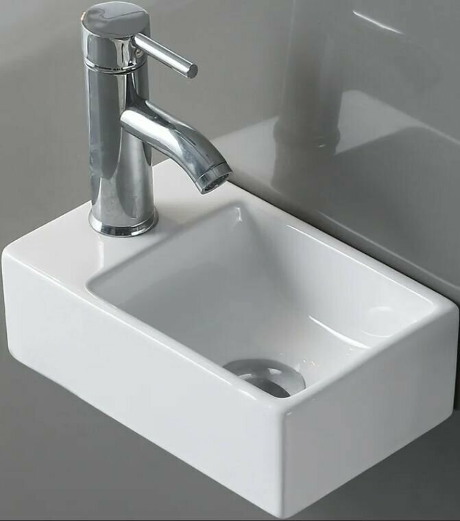 Раковина для ванной Royal Art AR-1313R, 300х190х100 мм, белая, подвесная - фотография № 2