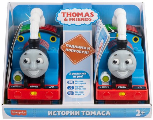 Развивающая игрушка Thomas and Friends Паровозик Томас и его друзья Истории Томаса GXR02, голубой