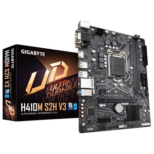 Материнская плата Gigabyte H410M S2H V3 материнская плата gigabyte a520m s2h