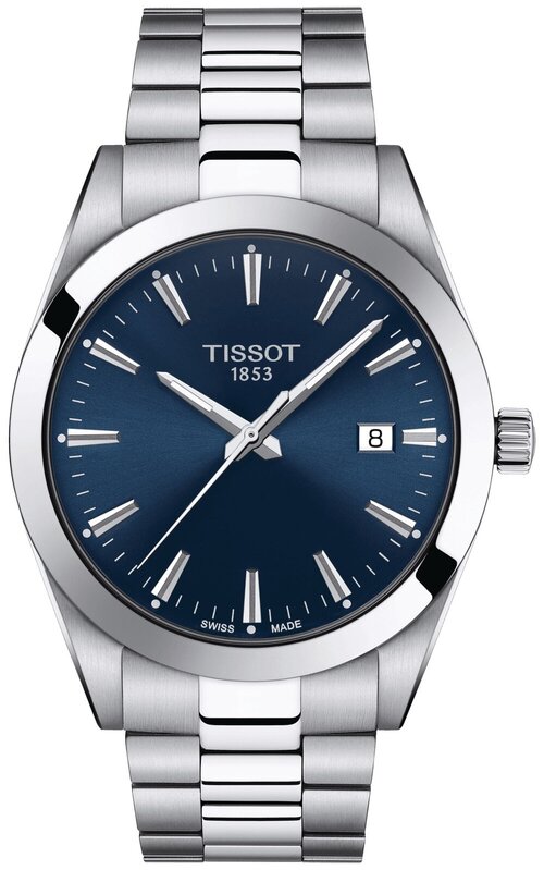 Наручные часы TISSOT T-Classic, синий, серебряный