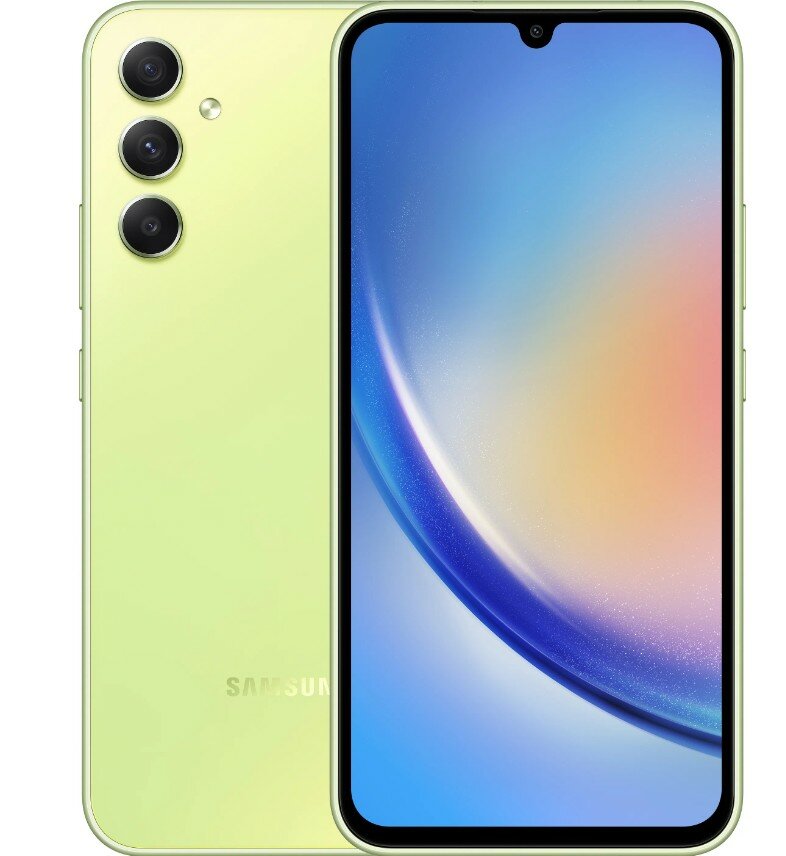 Смартфон Samsung Galaxy A34 5G 8/128 ГБ, Dual nano SIM, лайм
