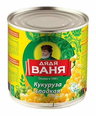 Кукуруза Дядя Ваня сахарная 340г Россия