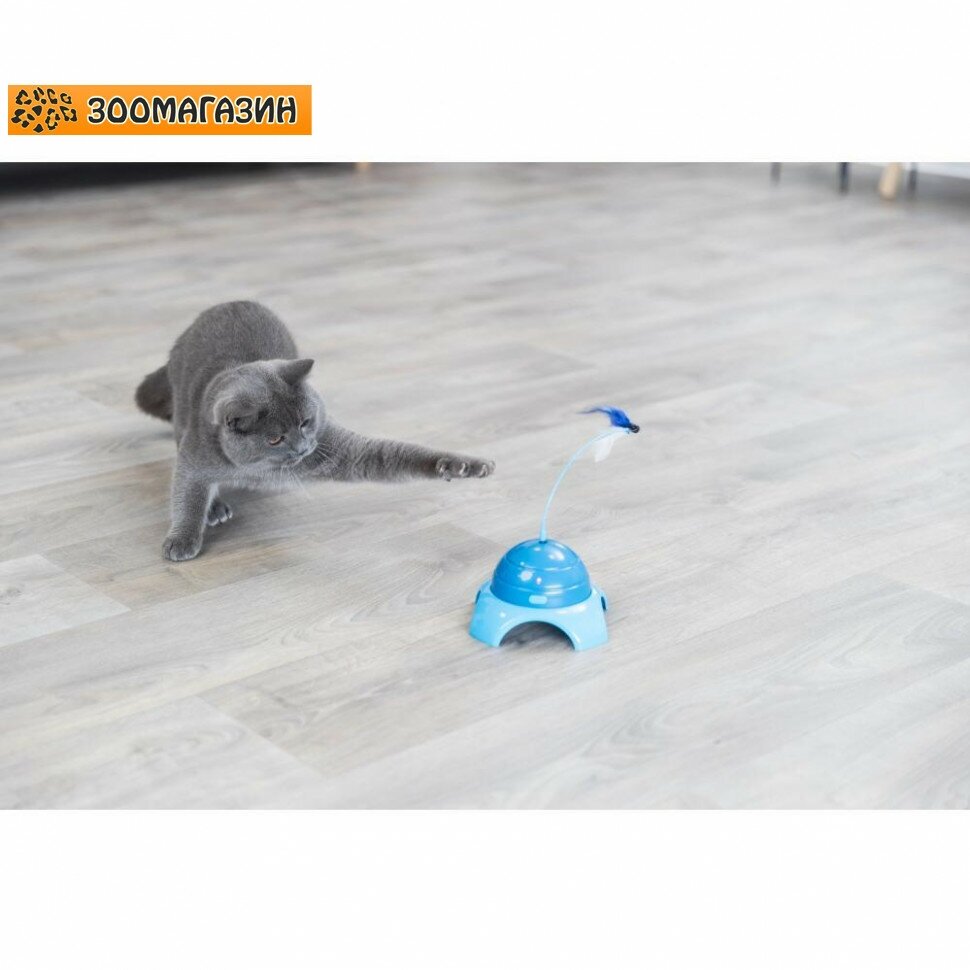 Дразнилка для кошек TRIXIE с удочкой и моторчиком (4567), синий - фотография № 16
