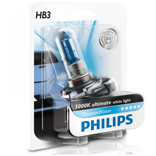 Philips1 PHILIPS Лампа HB3 12V 65W DiamondVision, блистер 1 шт. PHILIPS 9005DVB1