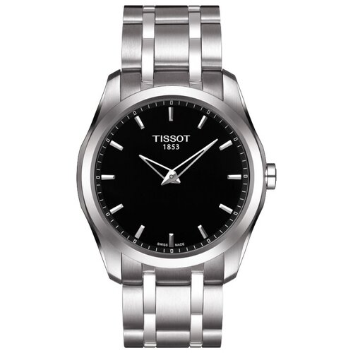 наручные часы tissot t classic серебряный черный Наручные часы TISSOT T-Classic, серебряный, черный