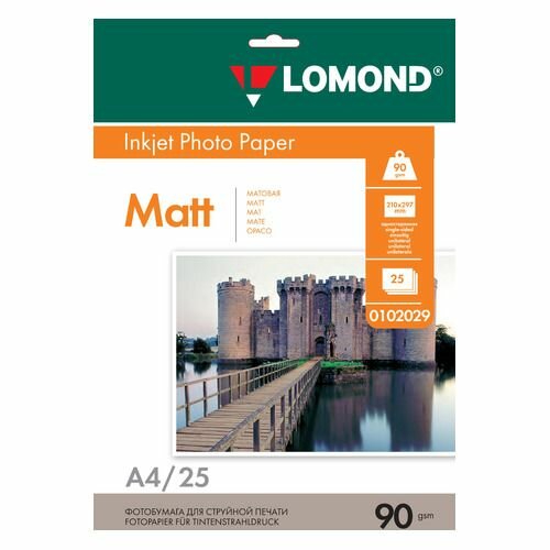 Бумага Lomond A4/90г/м2/25л./белый матовое для струйной печати - фото №6