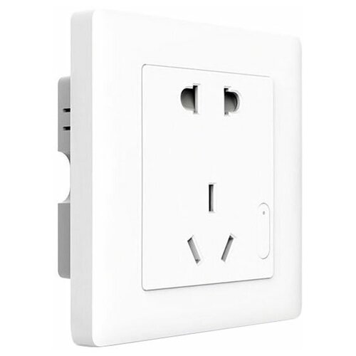 умная розетка xiaomi ptxzn smart wall socket five hole ivory white Умная розетка Aqara QBCZ11LM