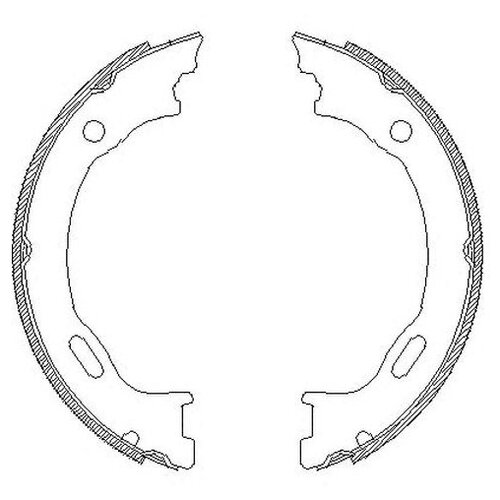 Комплект колодкок стояночного тормоза Remsa 470701 для Chrysler 300C Mercedes M-CLASS W163 3269₽