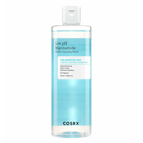 Cosrx Мицеллярная вода с ниацинамидом Low pH Niacinamide Micellar Cleansing Water, 400 мл low ph niacinamide micellar cleansing water 400ml