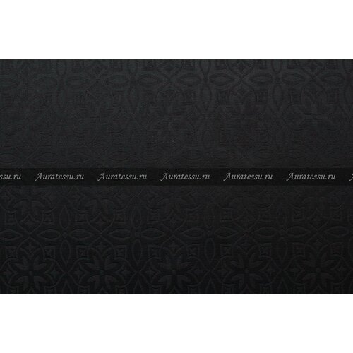 Ткань Жаккард-стрейч костюмный чёрный, 400 г/пм, ш120см, 0,5 м ткань жаккард костюмный стрейч d