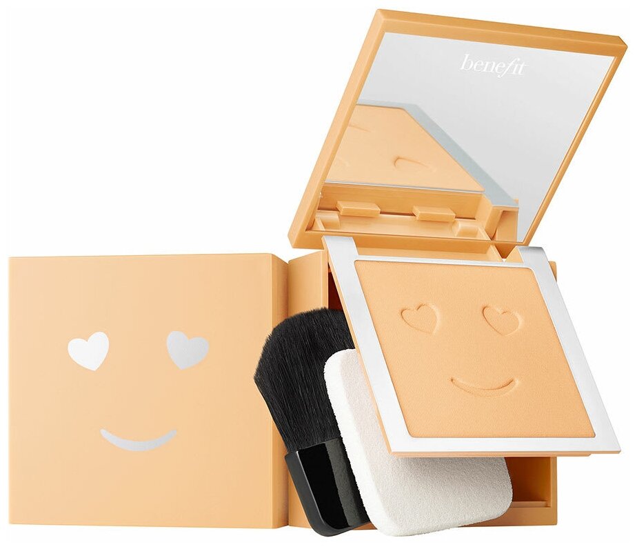 Benefit Пудра Hello Happy компактная Velvet Powder Foundation 3 Light neutral warm
