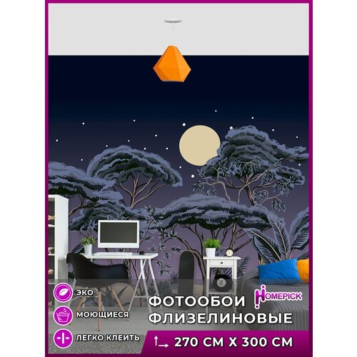 Фотообои Homepick с принтом Oazis/34350/ 3х2,7 м фотообои флизелиновые встык серый флюид 8 1 м2 300х270 см фотообои на стену обои виниловые на флизелиновой основе камень мрамор серебро