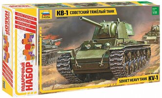 Сборная модель ZVEZDA Тяжелый советский танк КВ-1 (3539ПН) 1:35