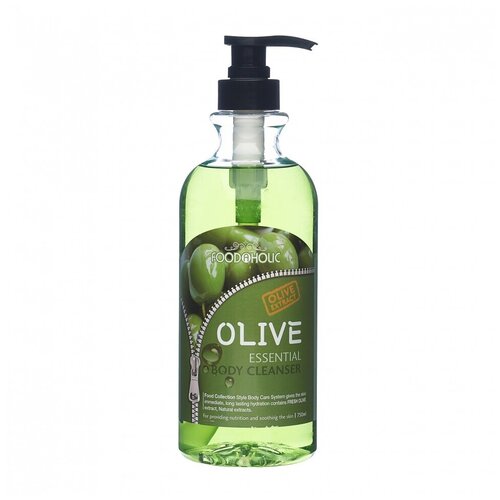 FOODAHOLIC ESSENTIAL BODY CLEANSER #OLIVE Гель для душа с экстрактом оливы foodaholic гель для душа с экстрактом яблока essential body cleanser apple 750 мл