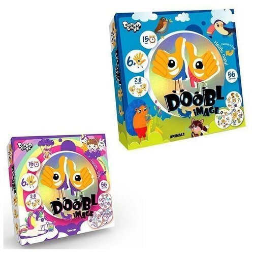 Игра Двойная картинка Doobl Image круглые карты Danko Toys