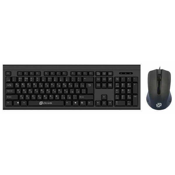 Клавиатура + мышь Oklick 600M клав:черный мышь:черный USB - фотография № 3