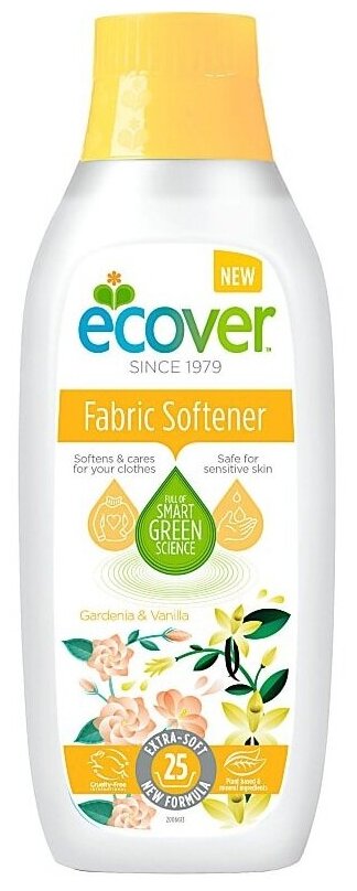 Ecover Кондиционер для белья Gardenia & Vanilla, 0.75 л