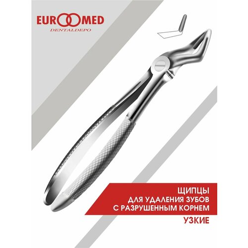 04-074-00 Щипцы для удаления зубов с разрушенным корнем узкие 1 шт.