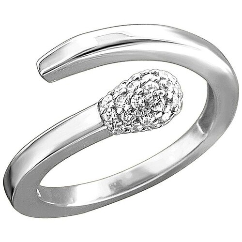 фото Эстет кольцо с 39 фианитами из белого золота 01к1213179, размер 19