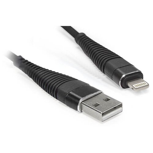 Кабель CBR USB - Lightning (CB 501), 1 м, черный cbr кабель microusb cbr cb 245 круглый