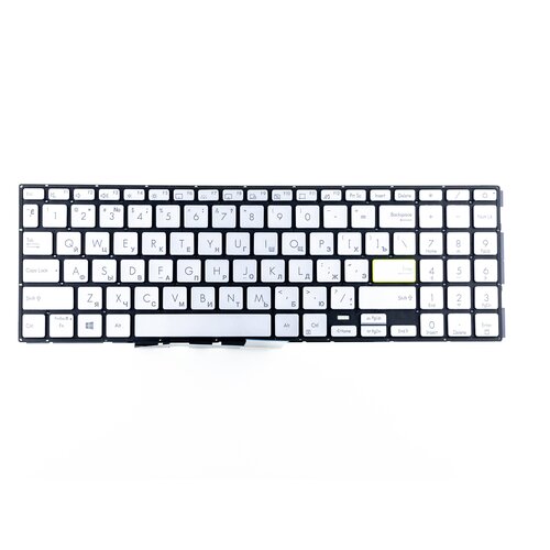 Клавиатура для Asus X513EA K513EA Silver с подстветкой p/n: клавиатура для asus x512da f512da silver p n