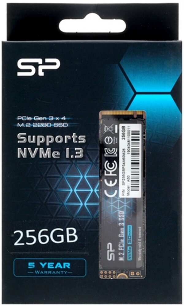 SSD накопитель SILICON POWER M-Series 256Гб, M.2 2280, PCI-E x4, NVMe - фото №11