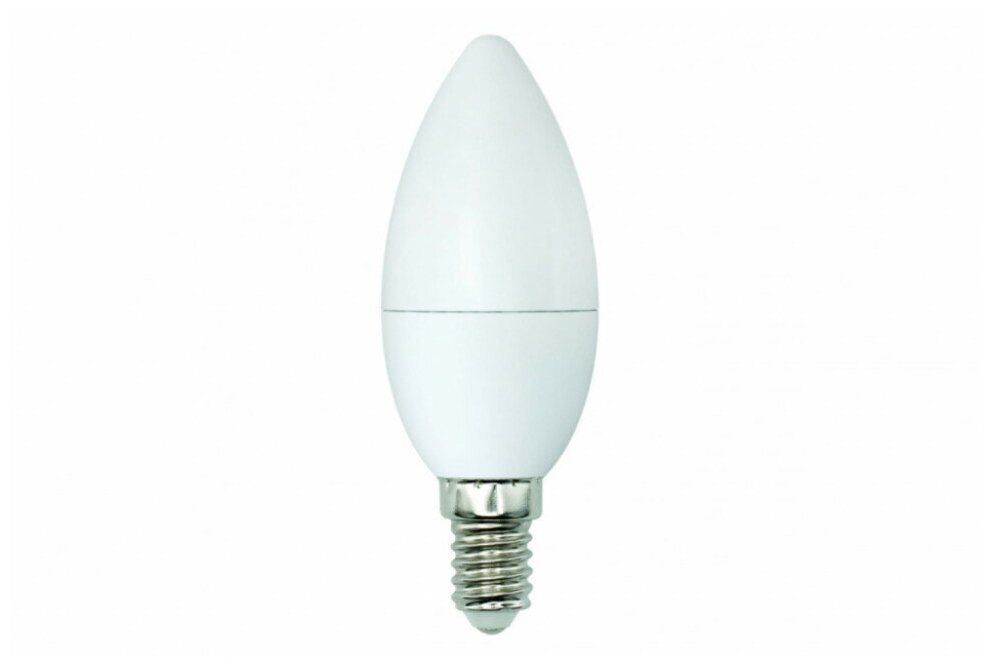 Светодиодная лампа Uniel LED-C37-6W/WW+NW/E14/FR PLB01WH, форма «свеча», матовая UL-00001570